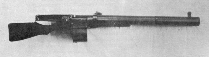Huot Automatic Rifle Technical Specifications and Dimensions