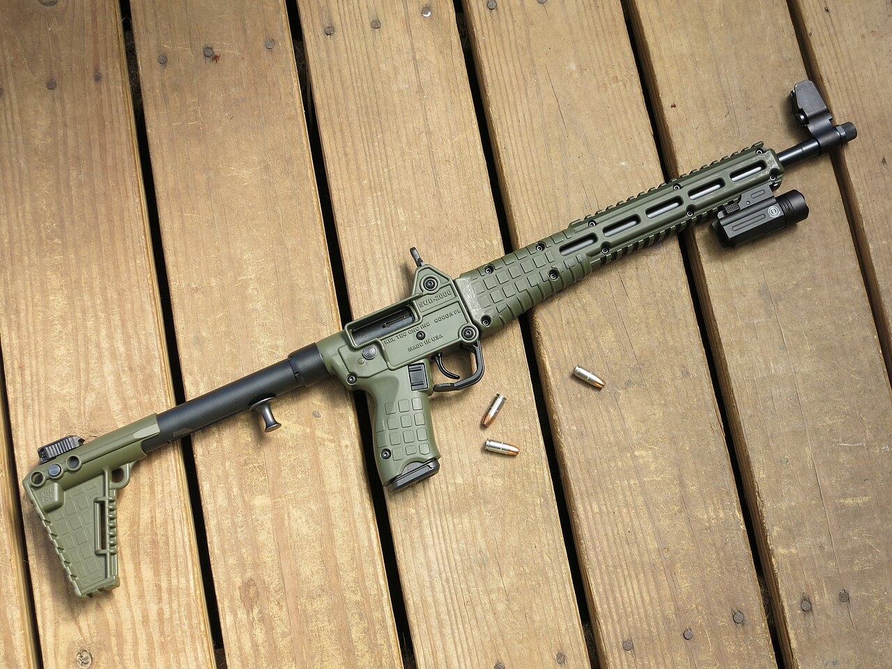KelTec SUB-2000 Technical Specifications and Dimensions