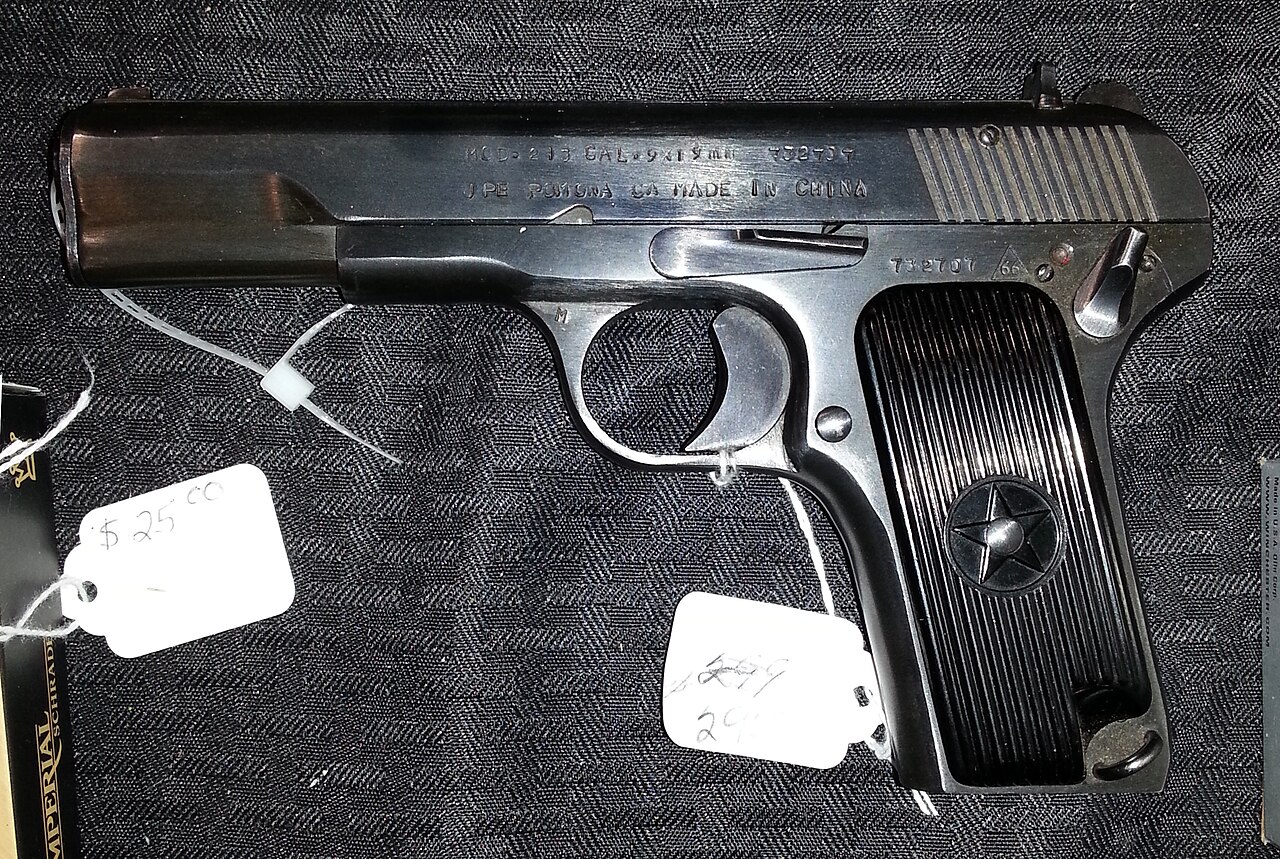 Type 54 pistol Technical Specifications and Dimensions
